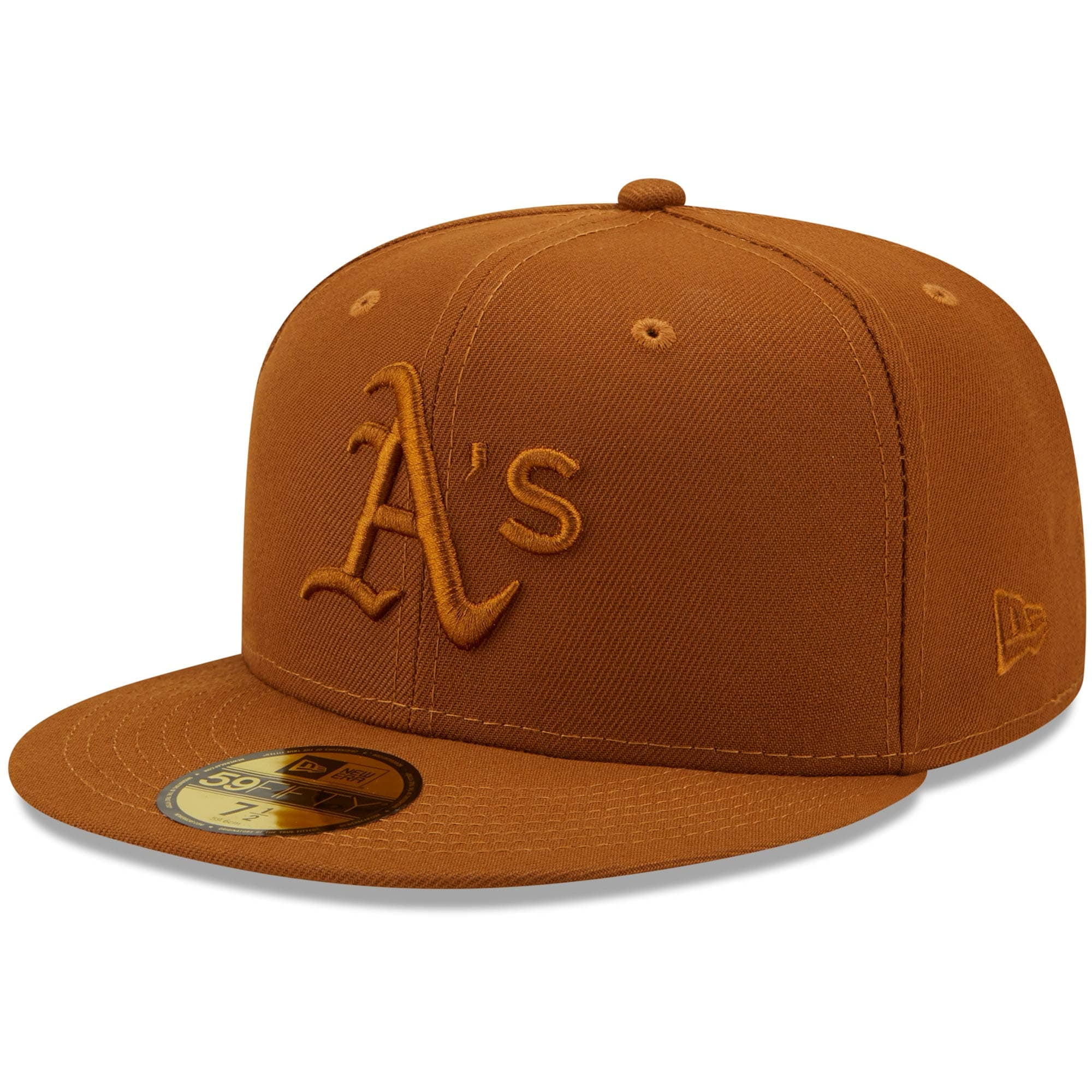 Oakland Athletics New Era Color Pack 59fifty Fitted Hat Brown Walmart Com