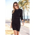 thumbnail image 2 of LASCANA Women's Cable Knit Sweater Dress Textured Stitching, 2 of 5