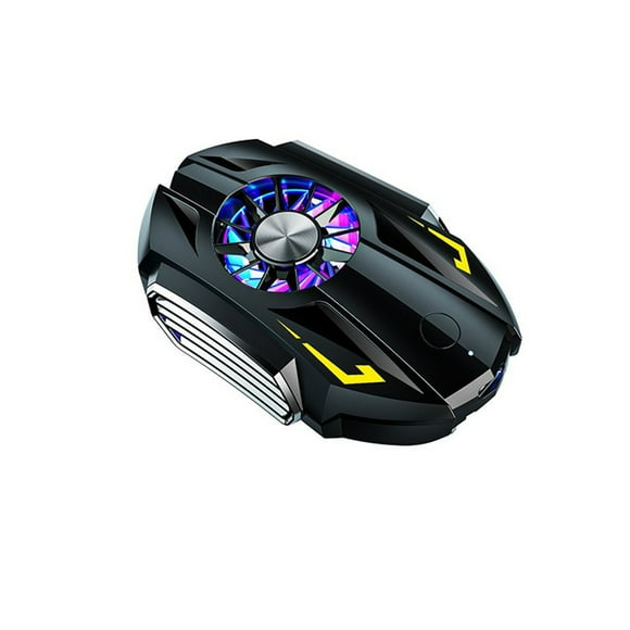 Methold Ventilador de refrigeración para teléfono móvil, radiador portátil, 3 marchas, ajustable, recargable, Universal, Cool Gaming, accesorio de Teléfono y Comunicación Negro