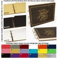 thumbnail image 6 of Darling Souvenir Personalized Engraved Laser Cut Wedding Guest Book Wooden Cover Sign-in Book Registry Guestbook Scrapbook-WT, 6 of 7