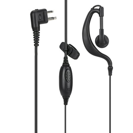 Tebru Walkie-Talkie Headset M Head Walkie-Talkie Earhook Earphone Headset Earset With