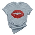 thumbnail image 5 of Cathalem T-Shirts Courts Basiques Décontractés pour Femmes à Manches Courtes Doublés Amincissants, Gris m, 5 of 5