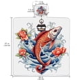 thumbnail image 2 of Fish Canvas Waterproof Picnic Mat | Outdoor Beach Blanket for Camping & Travel - Large Foldable Picnic Mat with Tote Bag for Outdoor Events, 2 of 6