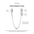 thumbnail image 3 of MULA 925 Sterling Silver Charms for Women Butterfly Safety Chain for Bracelet and Necklace Gift for Her, 3 of 5