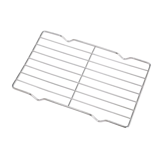Stainless Steel Baking and Cooling Rack - 2-Pack Rectangular Wire Rack for Oven, Roasting, and Grilling - Silver