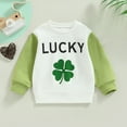 thumbnail image 3 of Fortune Sweatshirts pour Filles et Garçons 0-3 Ans Trèfle à Quatre Feuilles, 3 of 7