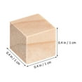 thumbnail image 2 of KALLORY 500 Pcs Wood Cubes for Homeowners Unfinished Blank Square Wood Pieces, 2 of 8