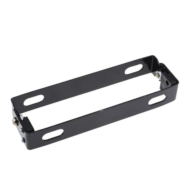 Soporte Ajustable De Aluminio Para Matrícula De Motocicleta Negro