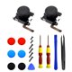 thumbnail image 1 of Kit de reemplazo de joystick analógico 3D Joycon de 2 piezas que incluye destornilladores y joystick C como se muestra, 1 of 5