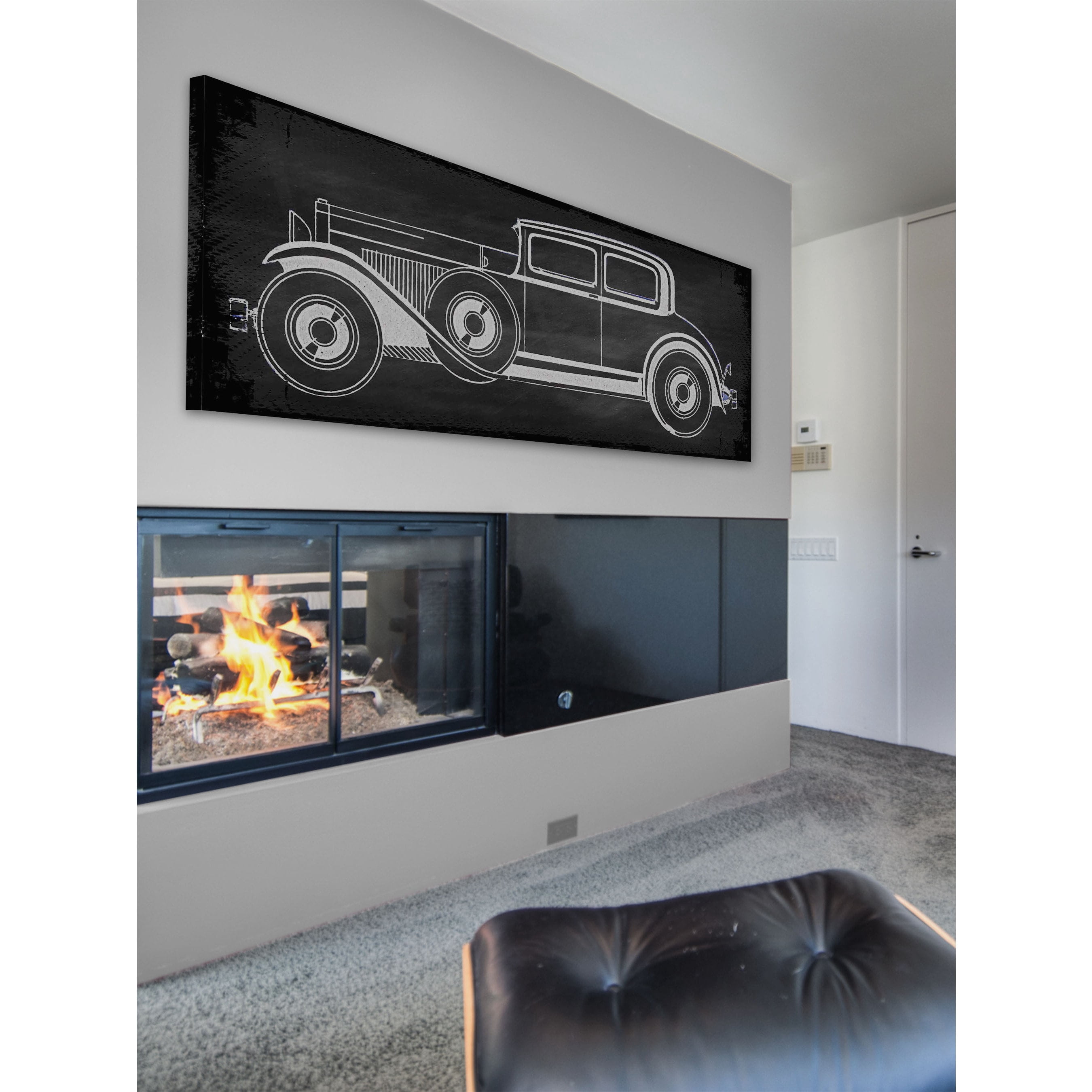 Marmont Hill "Classic in Black" Painting Print on Canvas