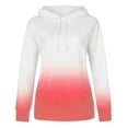 thumbnail image 4 of Kiplyki Fall Hoodies for Women Sweatshirt Patchwork Ladies Blouse Pullove, 4 of 5