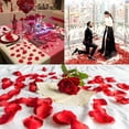 thumbnail image 4 of 5000 pétalos de rosa artificiales, pétalos de flores para el día de San Valentín, decoración nocturna romántica, pétalos de rosa para bodas, baby shower, decoraciones de fiesta (rojo), 4 of 5