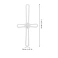 thumbnail image 2 of OULII 1 Ensemble d'Accessoires d'Aquarium en Plastique à Support Stable Base de Fond d'Aquarium Compacte Blanc, 2 of 8