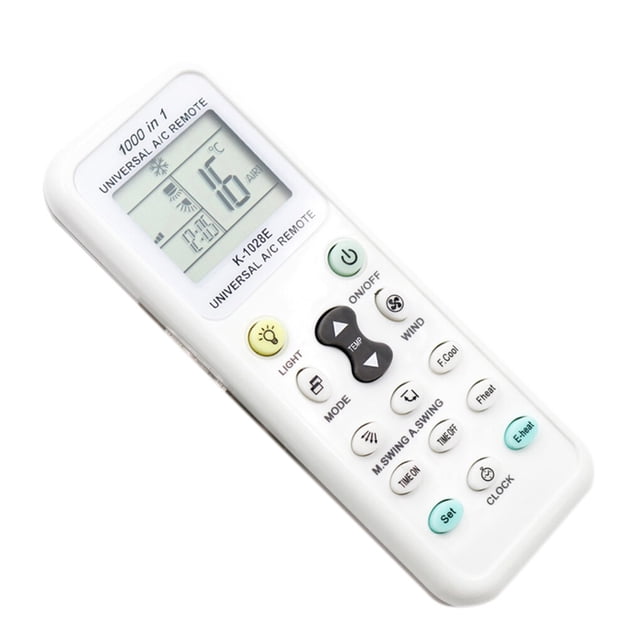 Matsuzay Mando a distancia universal para aire acondicionado, pantalla LCD reutilizable, controlador de barra de restaurante de Hotel con pilas Electrónica Botón de calor electrónico