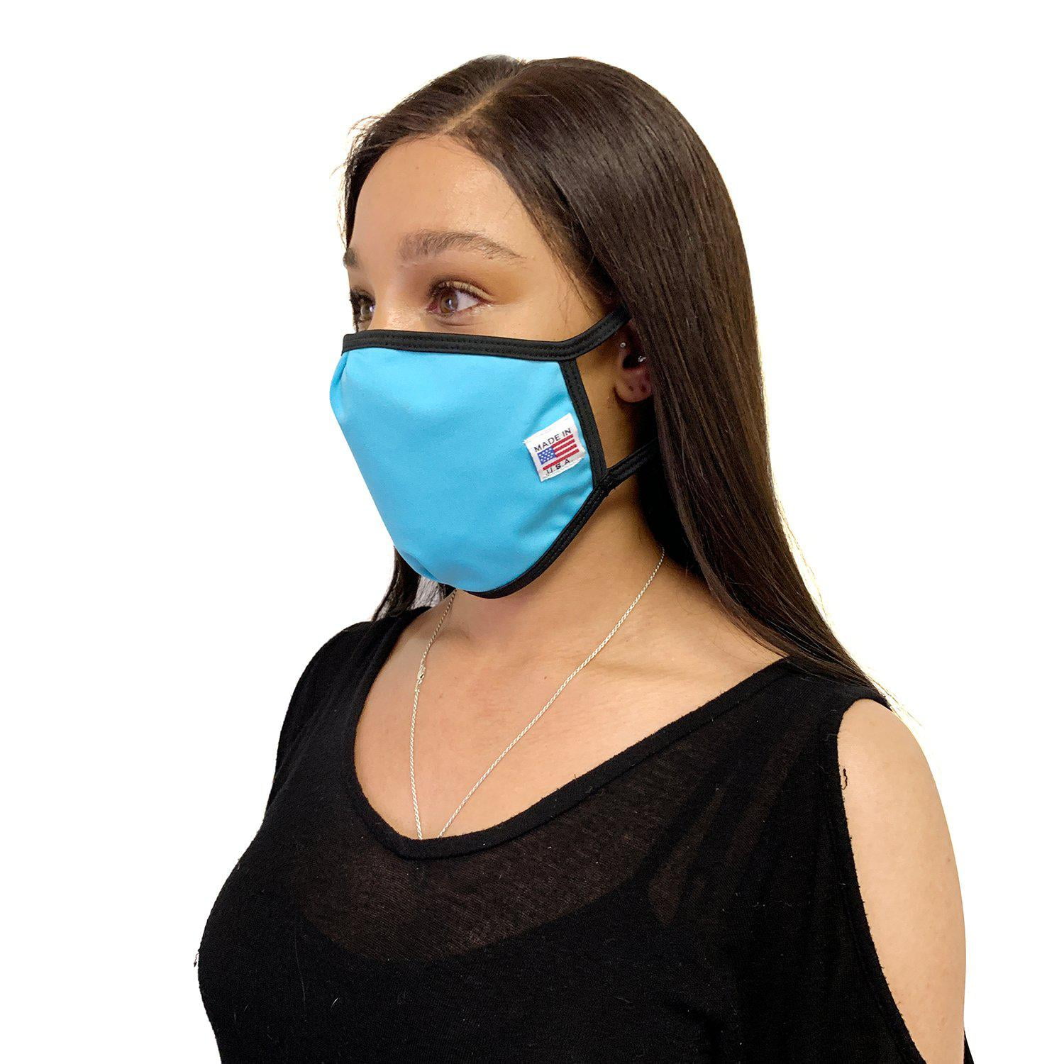 Face Mask Reversible Protect Mouth Nose USA Reusable Cotton Double Layer Unisex 