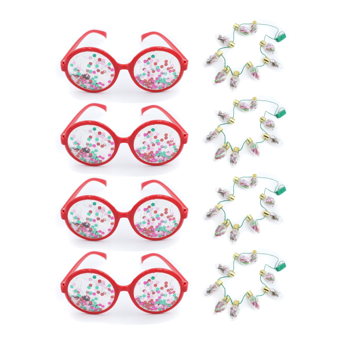 Packed Party Light Up Necklaces Multicolor Party Favors, 8 Count