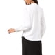 thumbnail image 3 of BLUSA CASUAL DE OFICINA INSPIRE CHIC PARA MUJERES, CHIFFON, CON CUELLO ALTO, ESCOTE EN V Y MANGAS LARGAS, TAMAÑO M, BLANCA, 3 of 6