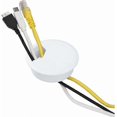 thumbnail image 2 of White Desk Cable Wire Plastic Grommet for 60mm 10-room PC Desktop Computer, -trokes, 2 of 5