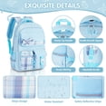 thumbnail image 6 of Gynky School Backpack School Bookbag for Middle School Students Book Bag for Elementary Primary Kawaii Backpack，Blue, 6 of 9