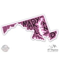 thumbnail image 1 of Maryland Shape Cute Letters Native Local - 12" Vinyl Sticker Waterproof Decal, 1 of 1