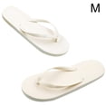 thumbnail image 1 of Qarigey 1 par de sandalias planas con punta abierta para mujer pantuflas antideslizantes beige verano, 1 of 6