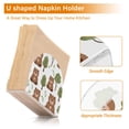 thumbnail image 4 of Acrylic Clear Cocktail Napkin Holder 2 Pack 4.1x4.9x2 inch Cute Bear with Tree, 4 of 9
