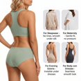 thumbnail image 3 of Women's Ice Silk Seamless No Show Briefs, Breathable Soft Workout Underwear, 3 of 5