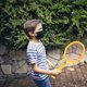 thumbnail image 5 of Juego de raquetas de tenis para padres e hijos, para exteriores, para niños y niñas, de bádminton (raqueta grande + 2 raquetas de tenis + 2 raquetas de bádminton), 5 of 7