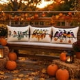 thumbnail image 6 of Lumbar Pillow Decorative Throw Pillows,Small Hand-Painted Outdoor Birds Pillowcases,Spring Summer Pillows Decorative Throw Cushion Covers Linen for Couch Sofa Teal C, 6 of 9
