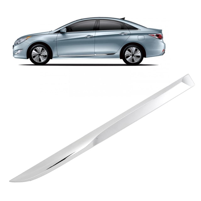 Chrome Rear Door Molding Trim for Sonata Hybrid 2.4L 2011-2014, and Weather Resistant, Direct Replacement, Made with ABS Material