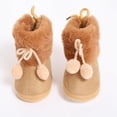 thumbnail image 5 of Baozhu Winter Baby Boots Plus Velvet Snow Booties Baby Shoes Warm baby Girl Shoes Pompom Soft Sole Indoor Walking Shoe, 5 of 5