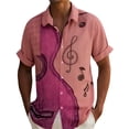 thumbnail image 1 of DGMIOCS Men's Spring Shirt Button Down Durable Office Wear Hot Pink M, 1 of 4