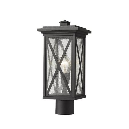 1 Light Outdoor Post Mount Lantern in Tuscan Style 7.5 inches Wide By 16.5 inches High Bailey Street Home 372-Bel-4186114