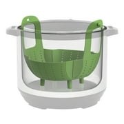 Instant Pot Steamer Basket Official Silicone Accessory, Compatible with 6-quart and 8-quart Cookers in Green
