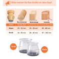 thumbnail image 2 of de 32 protectores para patas de sillas con fieltro, protectores para patas de sillas de silicona transparente, protectores para patas de sillas pequeñas, protectores redondos para patas de sillas, 2 of 5