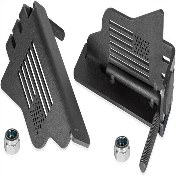 2 PCS Metal Front Door Foot Pegs Rest Pedals for Jeep Wrangler JK JL 2007~2020