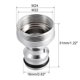 thumbnail image 2 of Adaptador de grifo de manguera de agua rápida desmontable M22 rosca hembra 2 piezas, 2 of 5