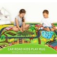thumbnail image 3 of Kids Rug Play Mat for Toy Cars, 59"×78.7" Farm Life Road Traffic for Playroom Kids Car Road Rug Village Map Mat Farm Animals Washable Play Carpet for Toddlers Boys Room Family Tummy Time Playtime, 3 of 8