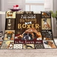 thumbnail image 3 of Boxer Dog Blanket Cute Puppy Throw Blanket Super Soft Flannel Throw Blanket Lightweight Fluffy Plush Fuzzy Bed Blanket for Cute Pet 60"X80", 3 of 6