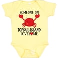 thumbnail image 3 of Inktastic Someone on Topsail Island Loves Me Boys or Girls Baby Bodysuit, 3 of 5