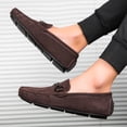 thumbnail image 5 of Men's Casual Loafers Slip On Leather Shoes Lightweight Driving Shoes Moccasins Classic Penny Loafer Flats Boat Shoes, 5 of 10