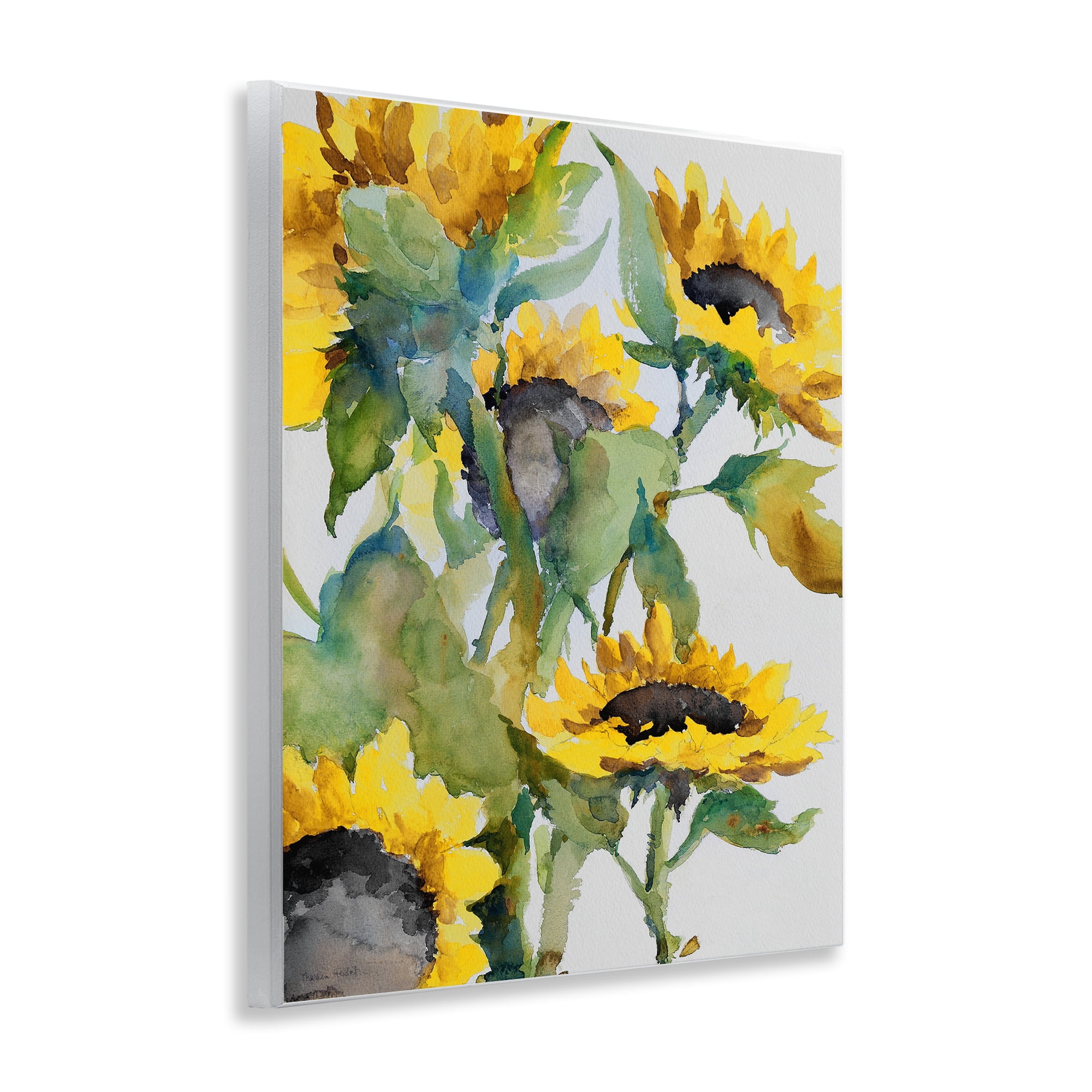 Stupell Industries Bright Blooming Sunflowers Botanical & Floral Painting Unframed Art Print Wall Art, 11 x 14