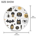thumbnail image 3 of Round Outdoor Tablecloth 60 Inch Dining Table Cover with Lace Trim & Umbrella Hole for Outside Party Camping Cute Halloween Icon, 3 of 8