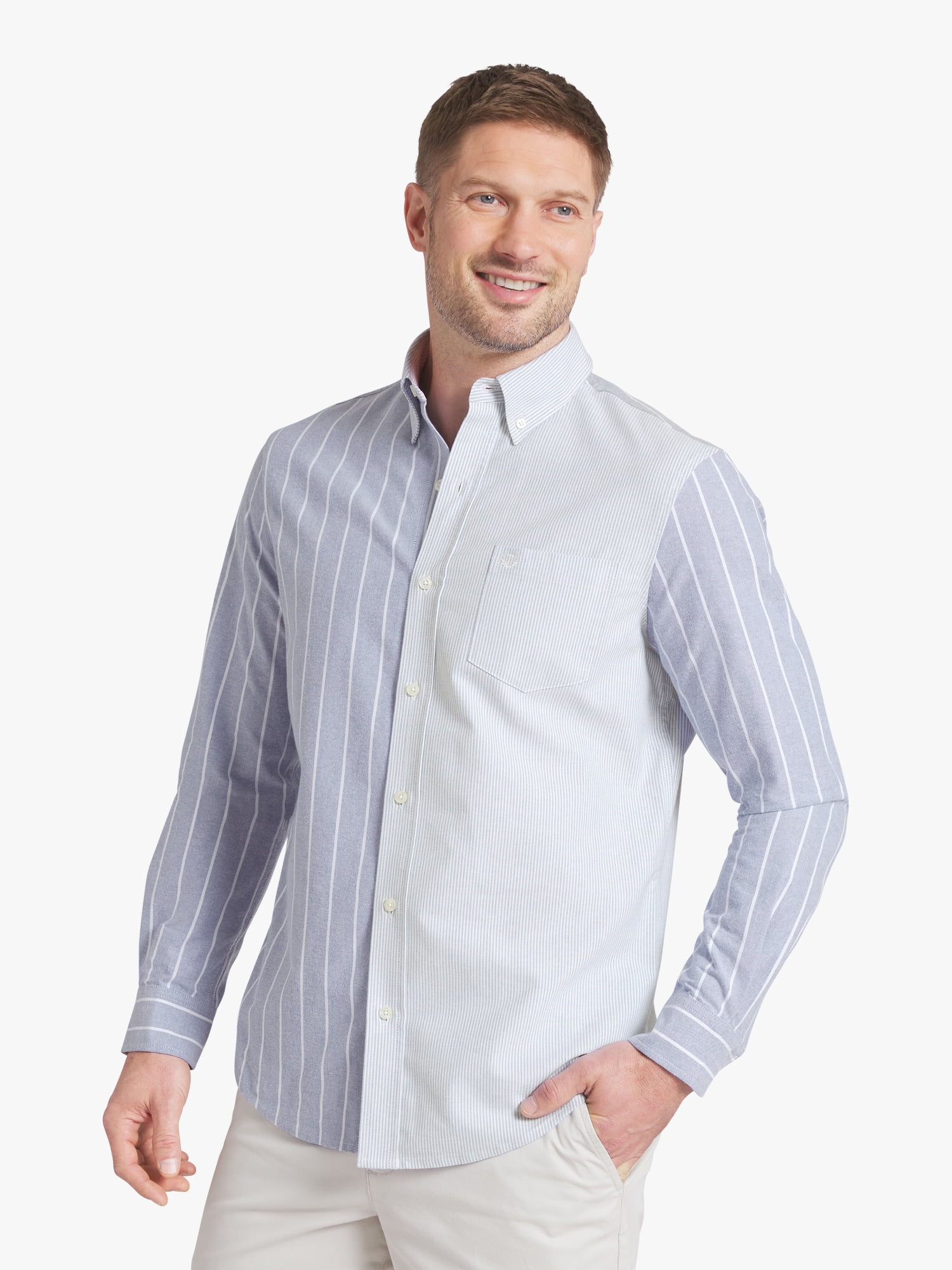Chaps Men's & Big Men's Long Sleeve Oxford Woven Shirt, Sizes S-3XL