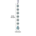 thumbnail image 3 of EGYMEN 6Pcs Christmas Decorations, Elegant Snowflake Ornaments, Acrylic Crystal Icicle Pendants, Winter Drop Water Drops(Blue), 3 of 7