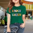 thumbnail image 3 of LNMQLPDBS Tween Tops for Teens Girls Tshirt Size 10-12 Yellow Shirts Girls Uniform Shirts 3t Clothes for Girls Size 14 Girls Clothes Cute Clothes, Green 4-5 Years, 3 of 7