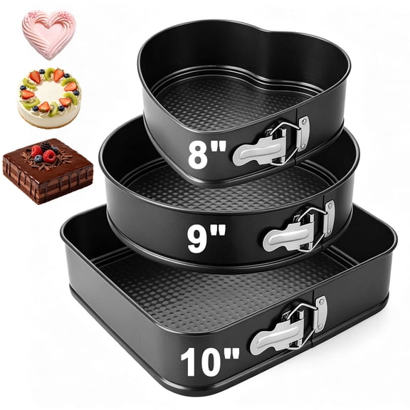 Nonstick Carbon Steel Springform Cake Pans