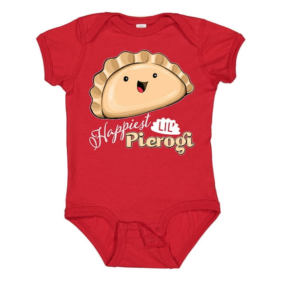 Inktastic Happiest Lil' Pierogi Boys or Girls Baby Bodysuit