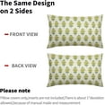 thumbnail image 5 of Sage Green Yellow Floral Lumbar Pillow Covers 12x20 Set of 2 Spring Flower Leaves Print Rectangle Decorative Throw Pillow Cases Outdoor Farmhouse Decoration for Sofa Couch Bed, 5 of 6