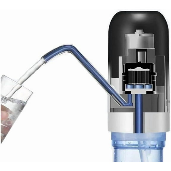 5 Gallon Water Bottle Dispenser, USB Charging Water Bottle Pump, Portable Water Dispenser Pump for Camping